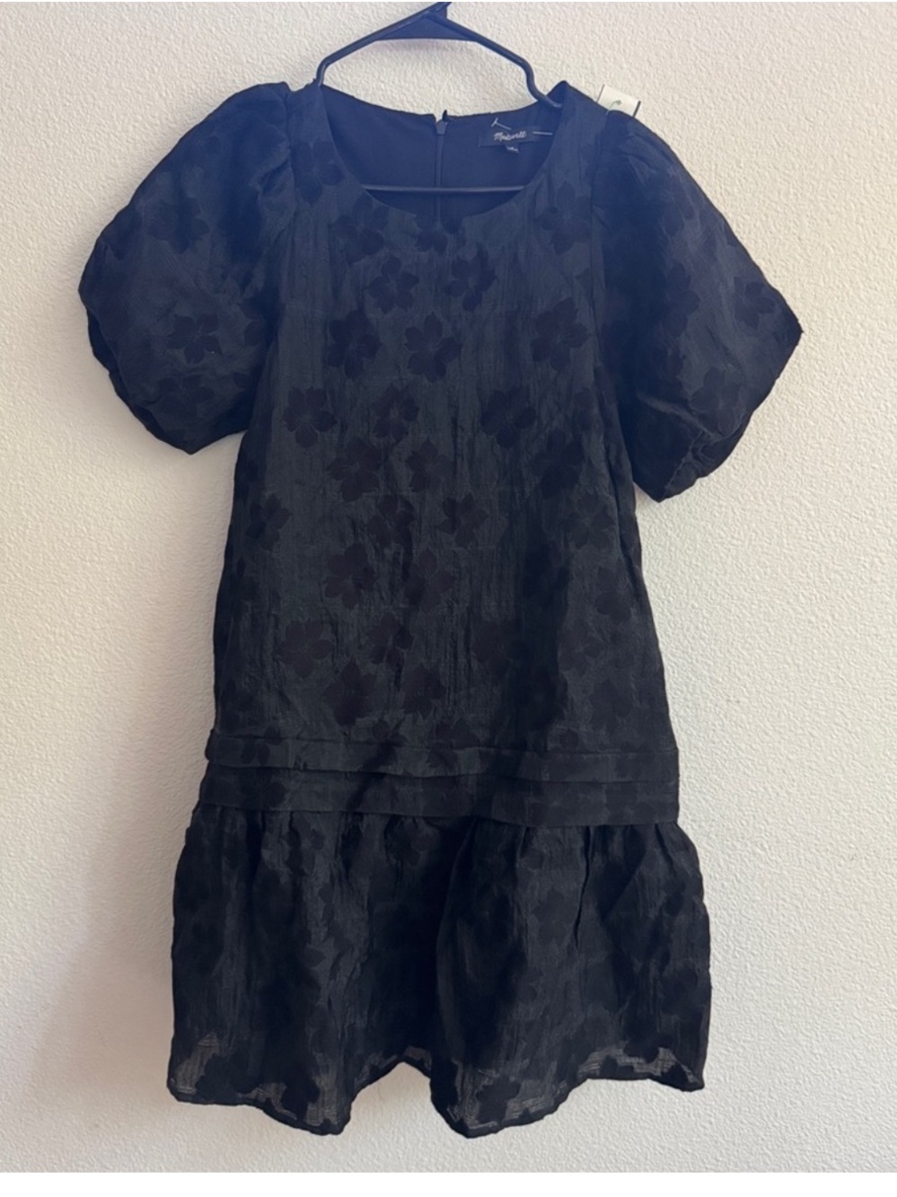 Madewell matte puffy sleeve dress